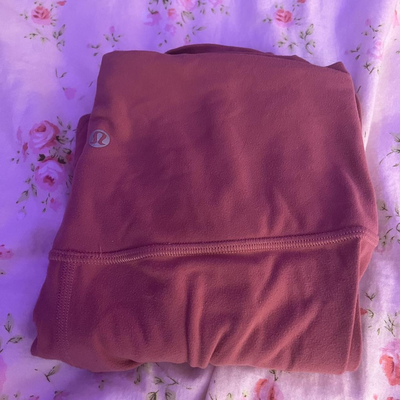 Lululemon size 6 coral leggings Lulu Lululemon... Depop