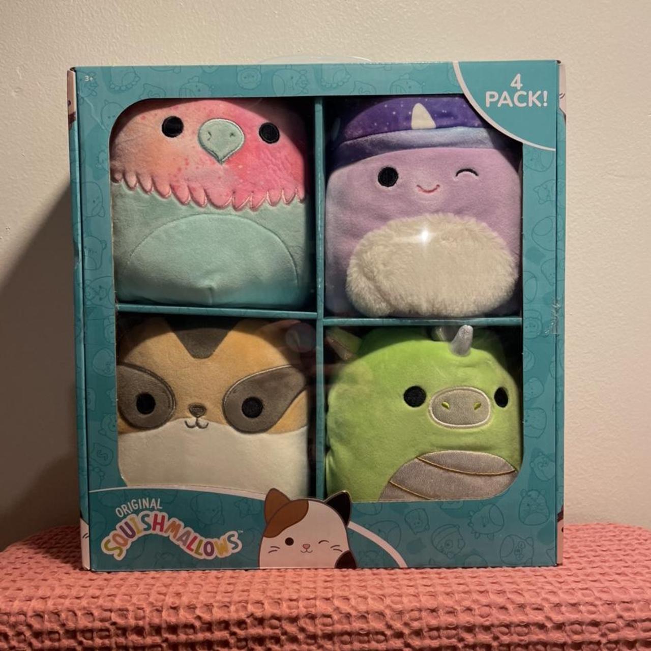 Squishmallows Assortment Box of 4 with carry handle... Depop