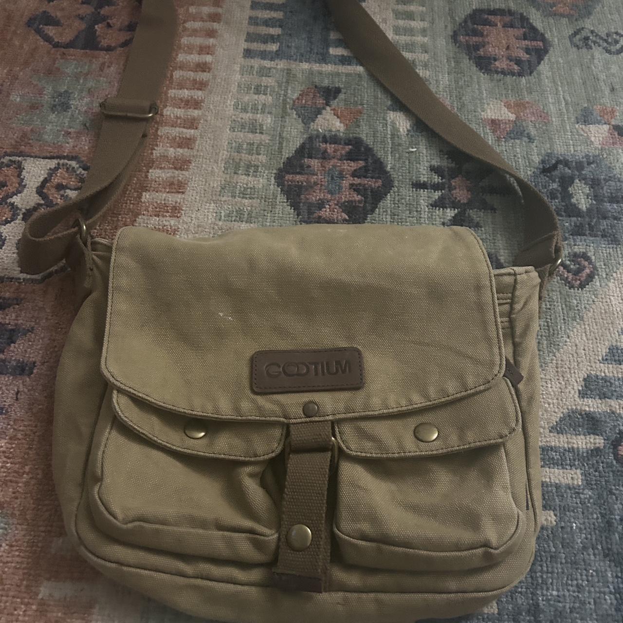 Gootium Messenger Bag - Canvas Crossbody Shoulder Purse Vintage Satchel