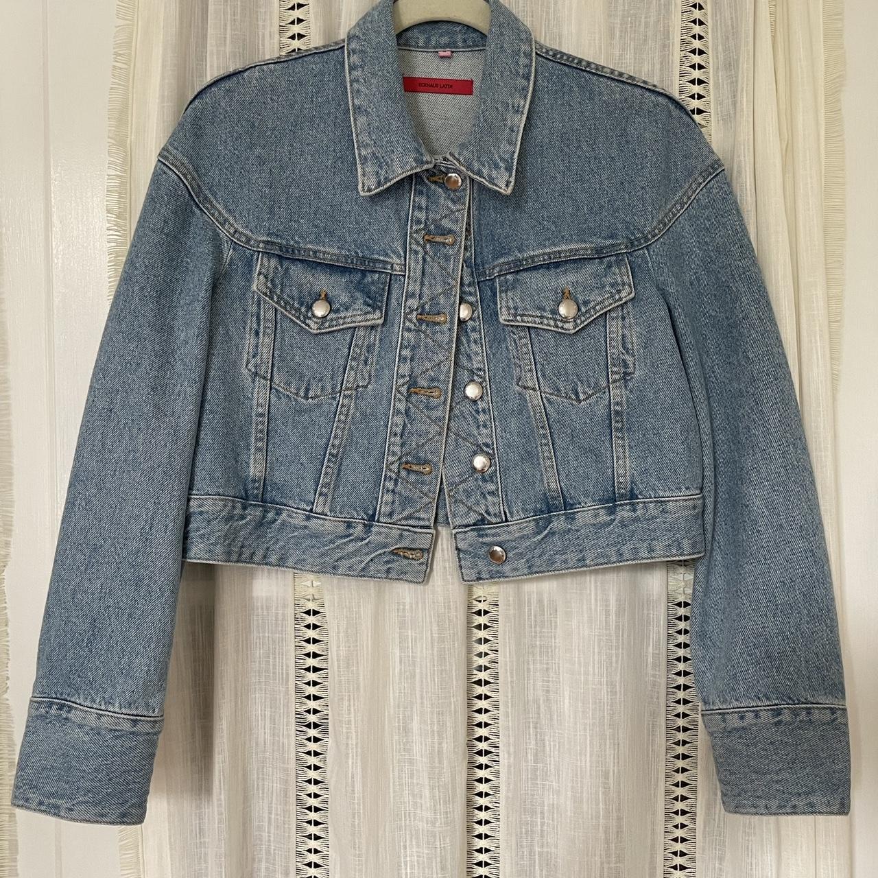 Eckhaus latta shop cropped denim jacket