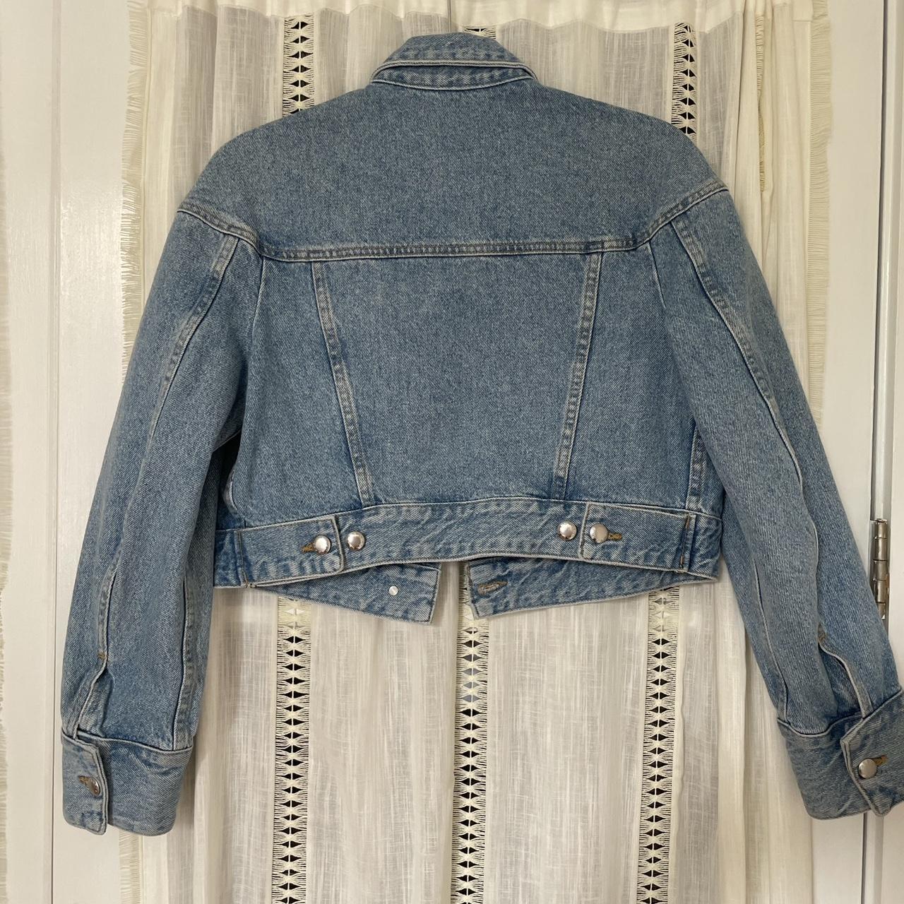 Eckhaus Latta Cropped Denim Jacket Cropped Jacket. Depop