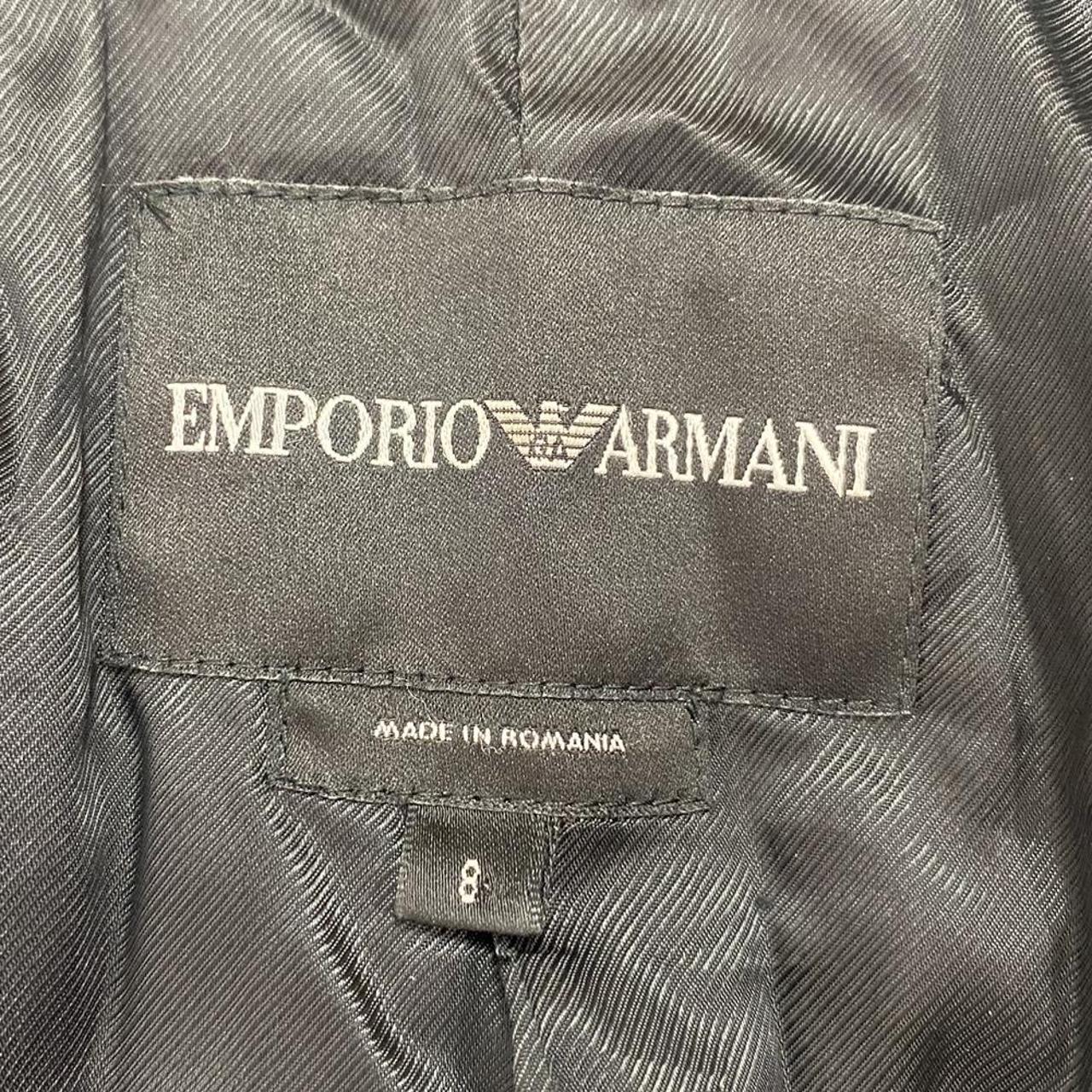 Emporio Armani Women's Black Jacket | Depop