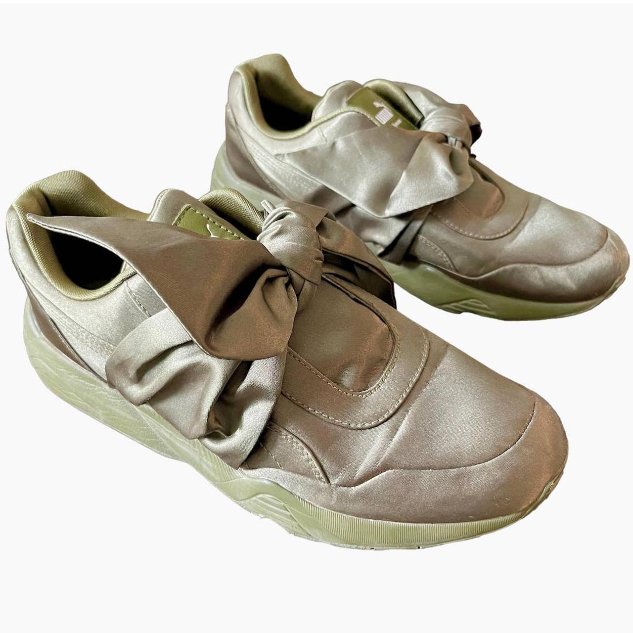 Puma fenty bow womens sales green