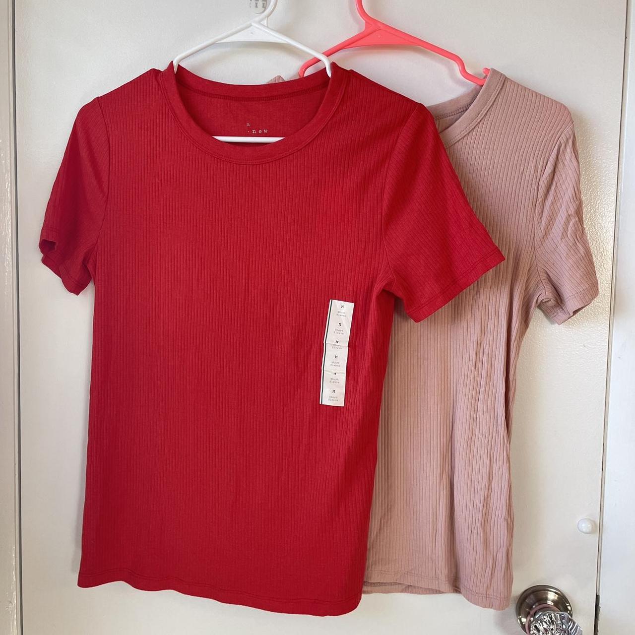 target ribbed tshirt set •red NWT •pink great... Depop