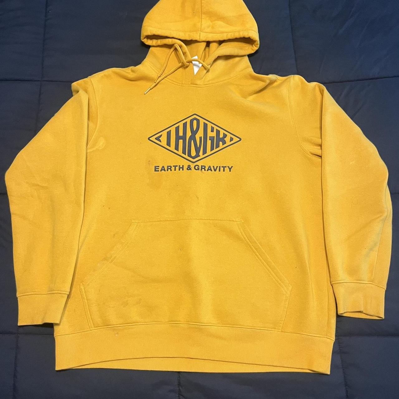 Yellow h&m hoodie Good condition y2k vintage... Depop