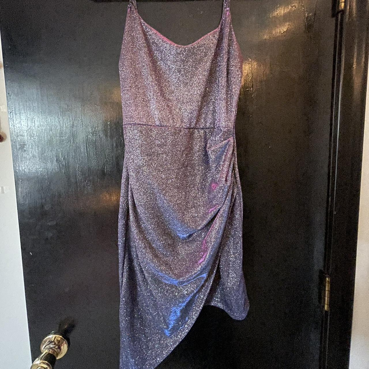 windsor short purple sparkly dress -worn... - Depop