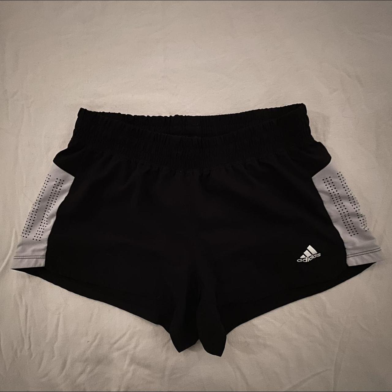 adidas black shorts -pretty sure it’s a small or xs.... - Depop