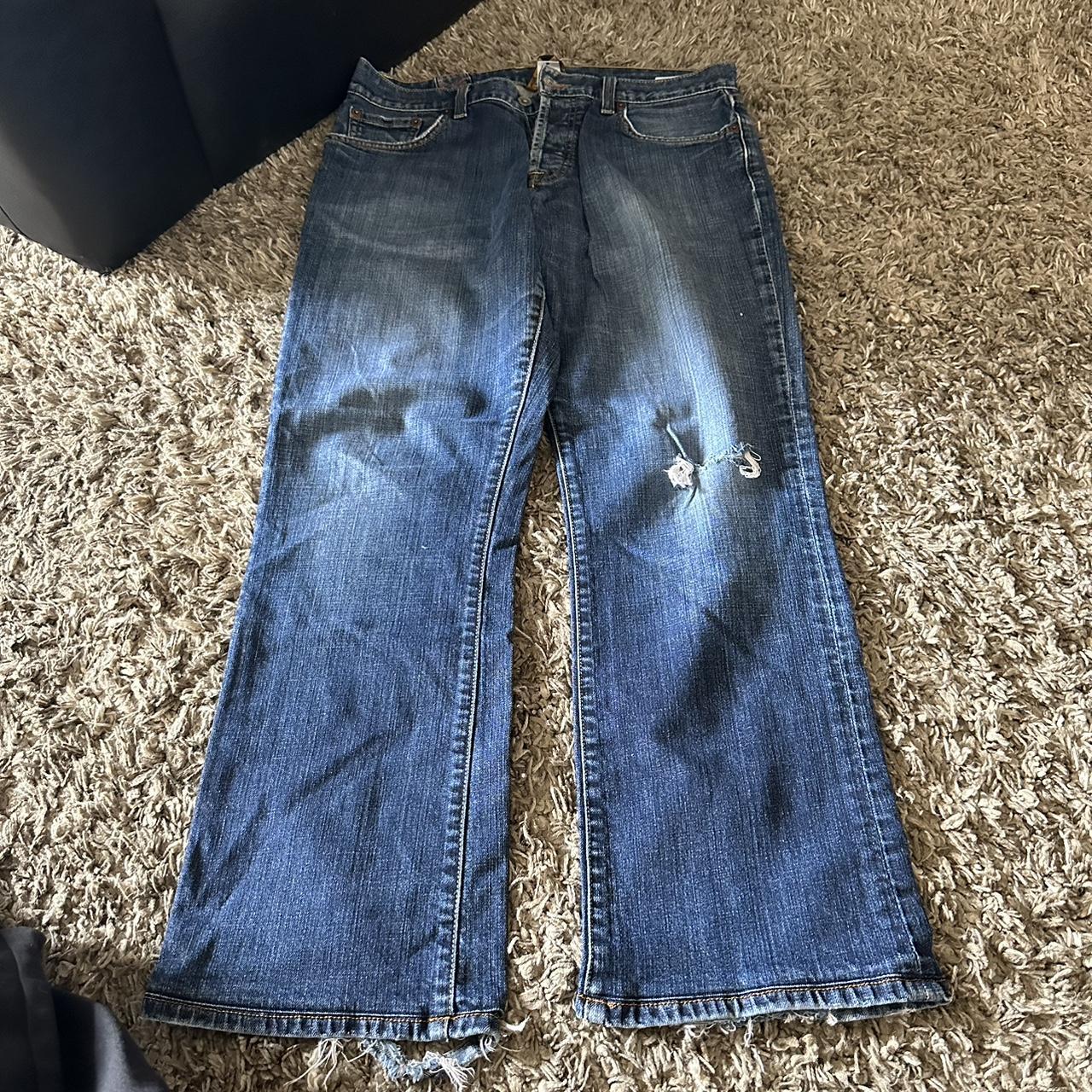 lucky brand jeans flaws shown in pictures - Depop