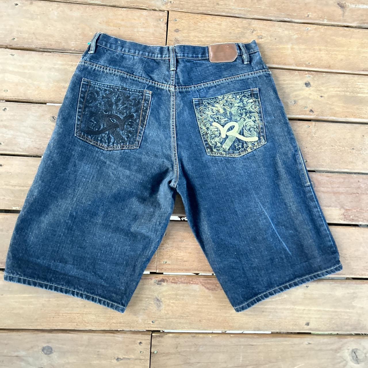 Baggy Roca Wear jorts (size 38) With insane details - Depop