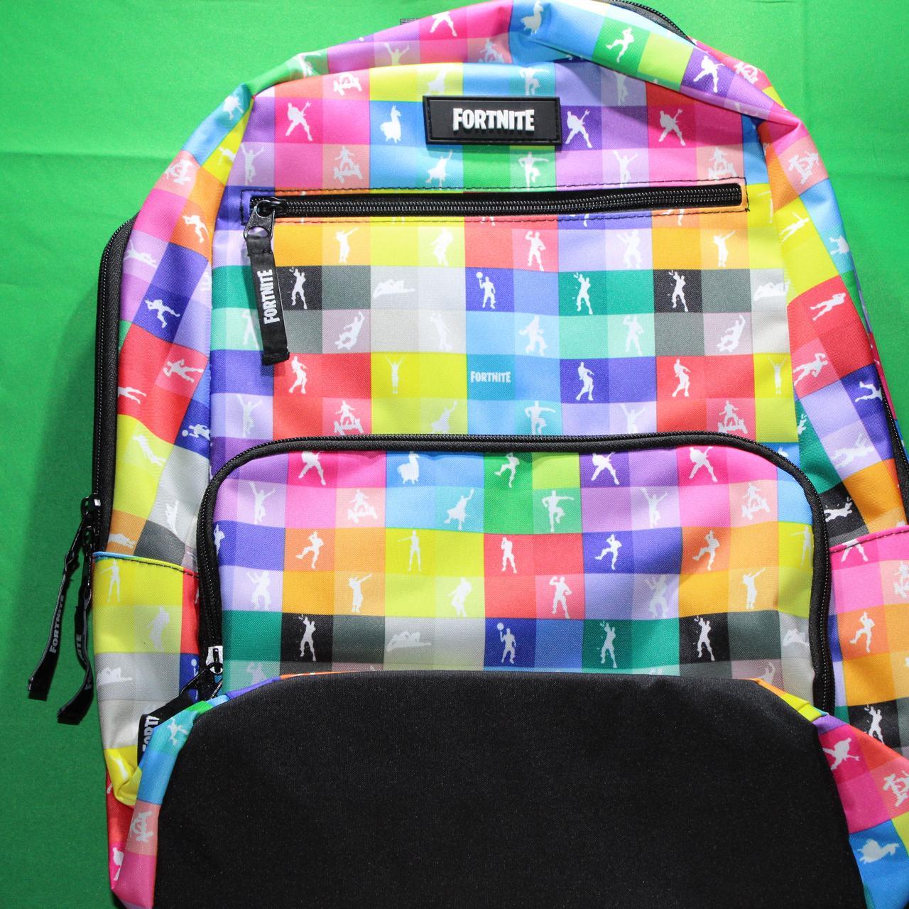 Fortnite Backpack. Two outside zip pockets great for Depop