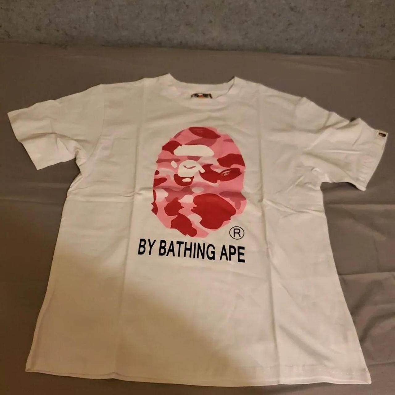 Large pink camo bape Depop