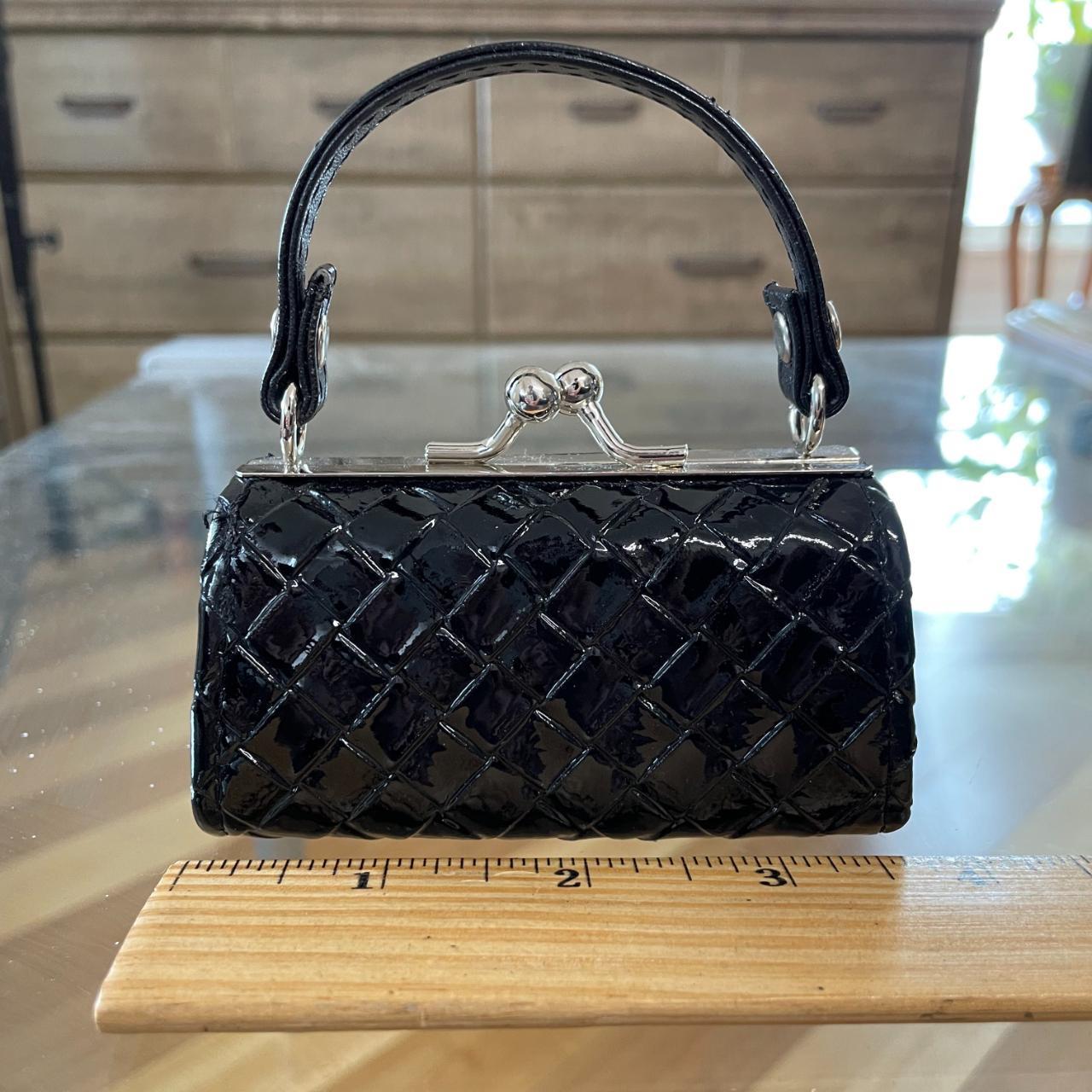 black fake crocodile skin super mini purse it's... - Depop