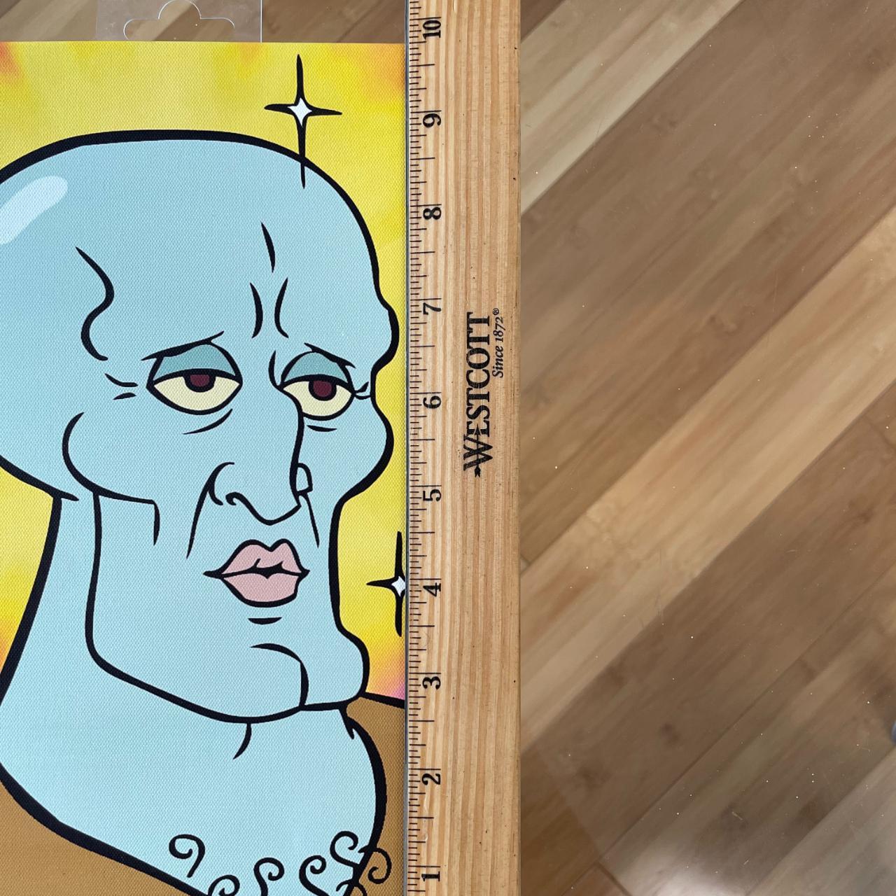 handsome squidward print on canvas - Depop