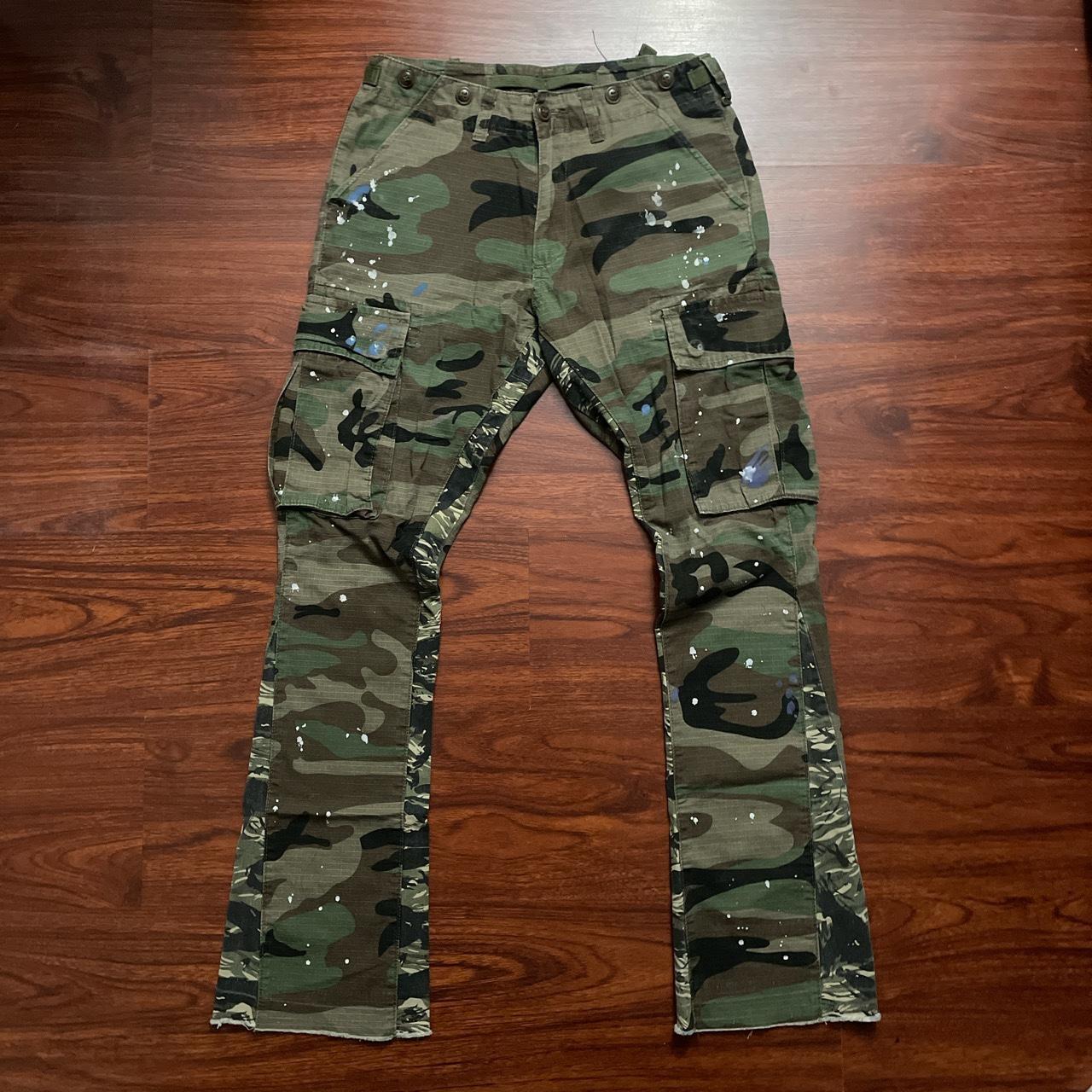 mnml Bootcut Cargos - Camo Size: 28 Used In Good... - Depop
