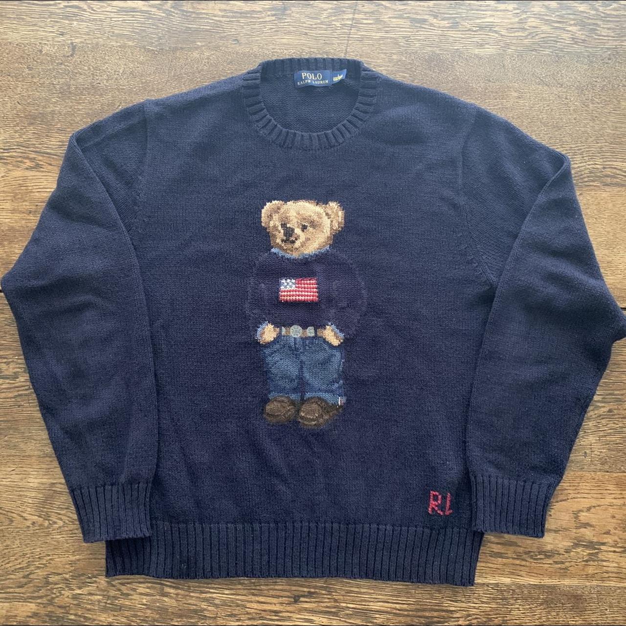 Polo Ralph Lauren teddy jumper - size L - slimmer... - Depop