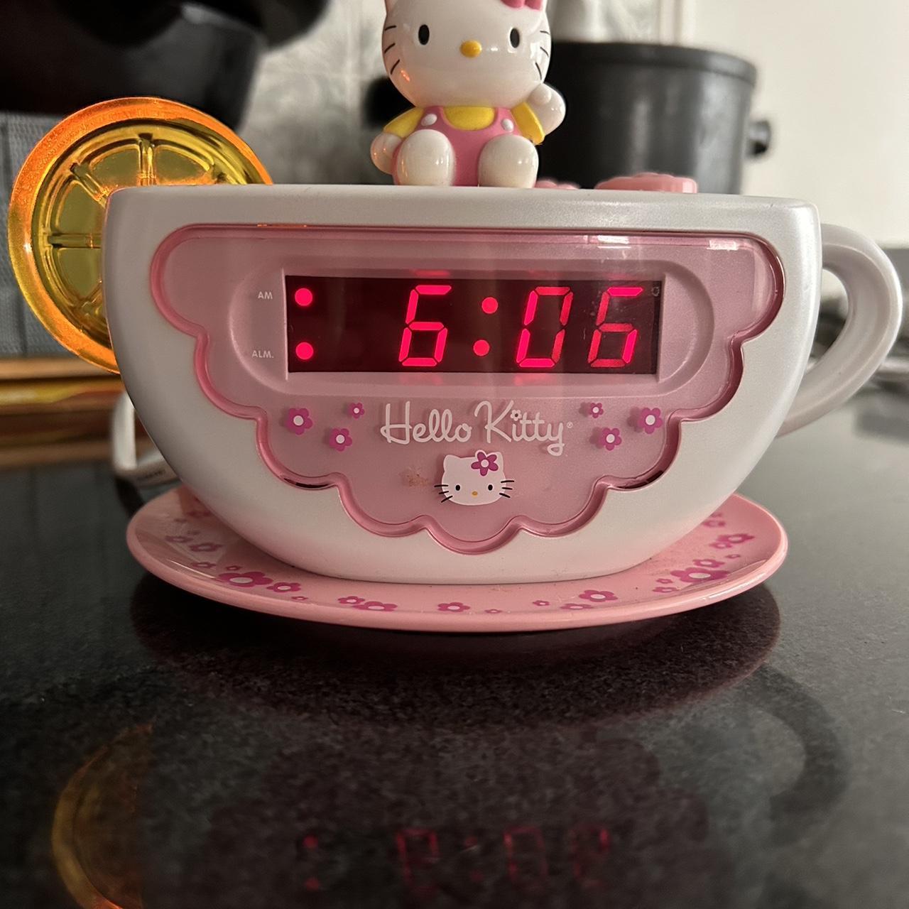Teacup hello kitty alarm clock Depop