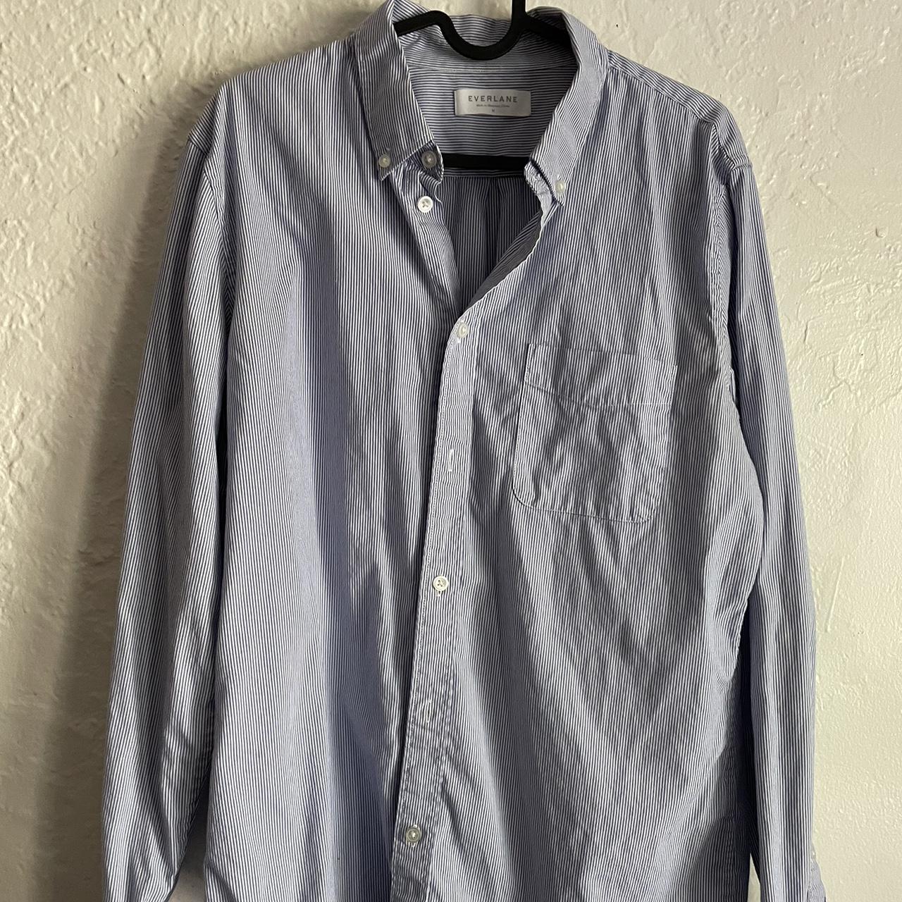 EVERLANE Striped button down / size M - Depop