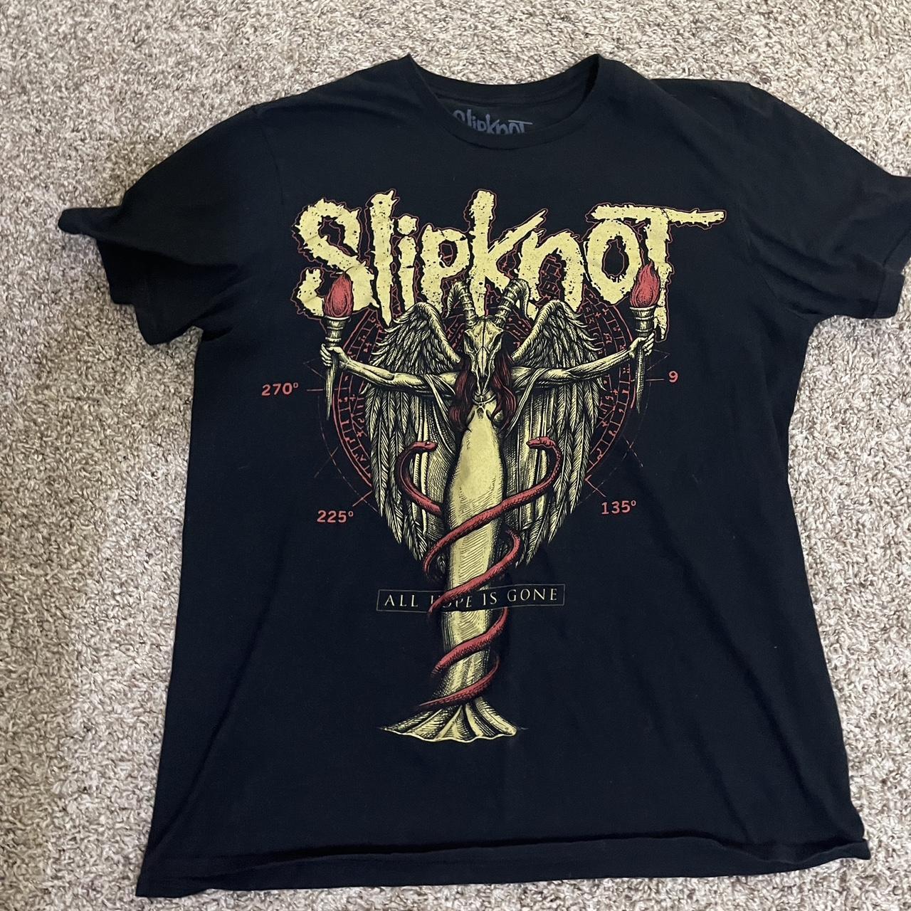 L slipknot shirt #slipknot #bandtee #metalhead - Depop