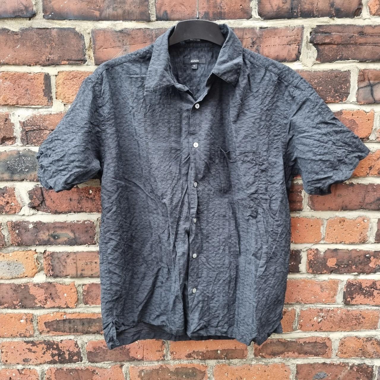 alfani black dress shirt