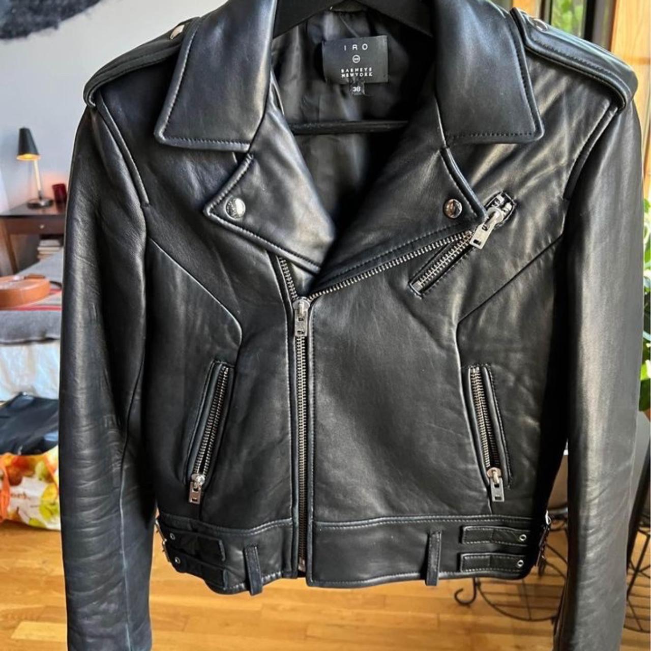 IRO Women's Black and Grey Jacket