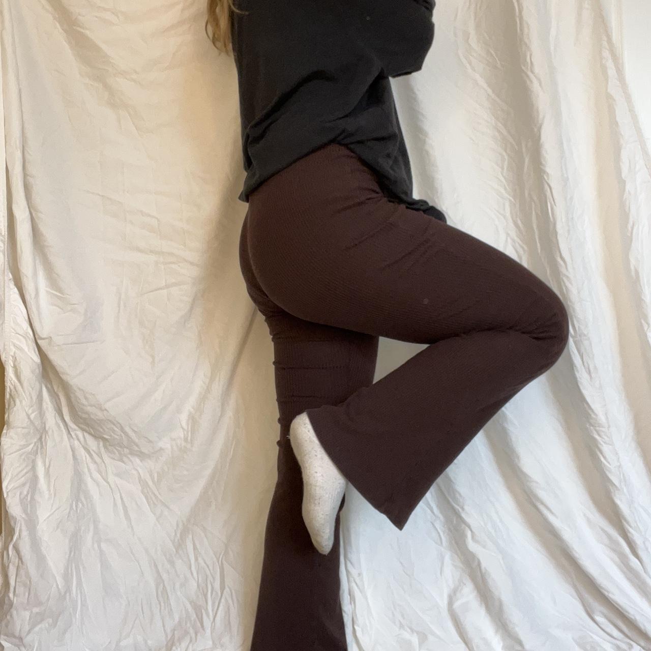 H&M Women's Brown Leggings Depop