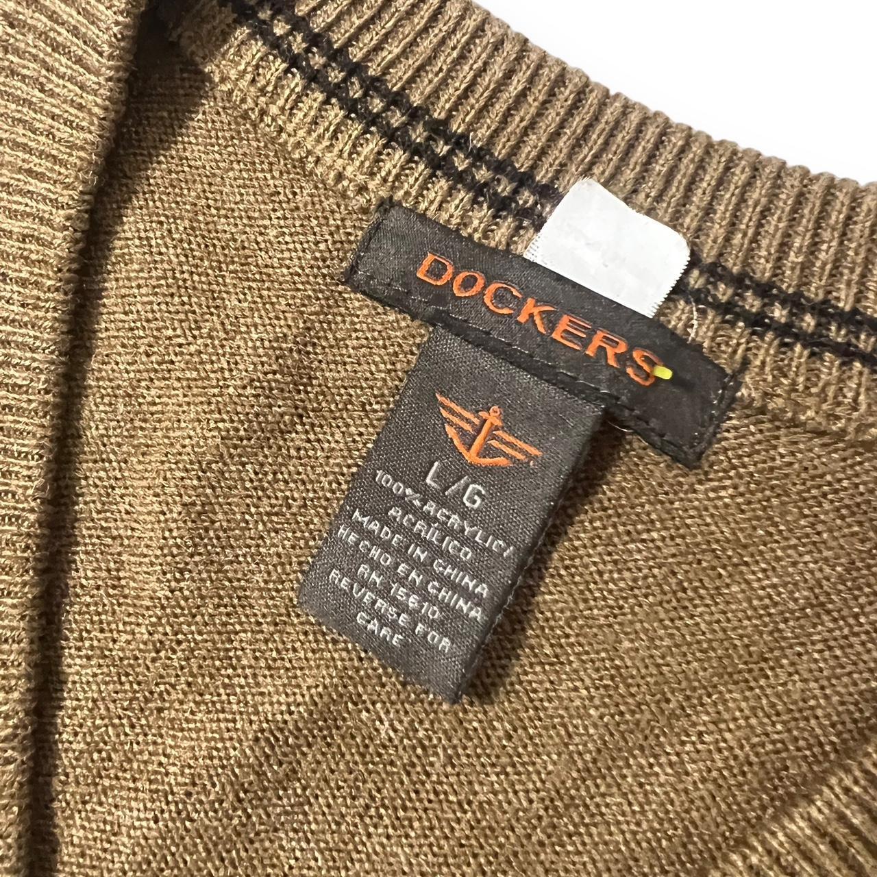 Dockers Men's Tan and Brown Shirt | Depop