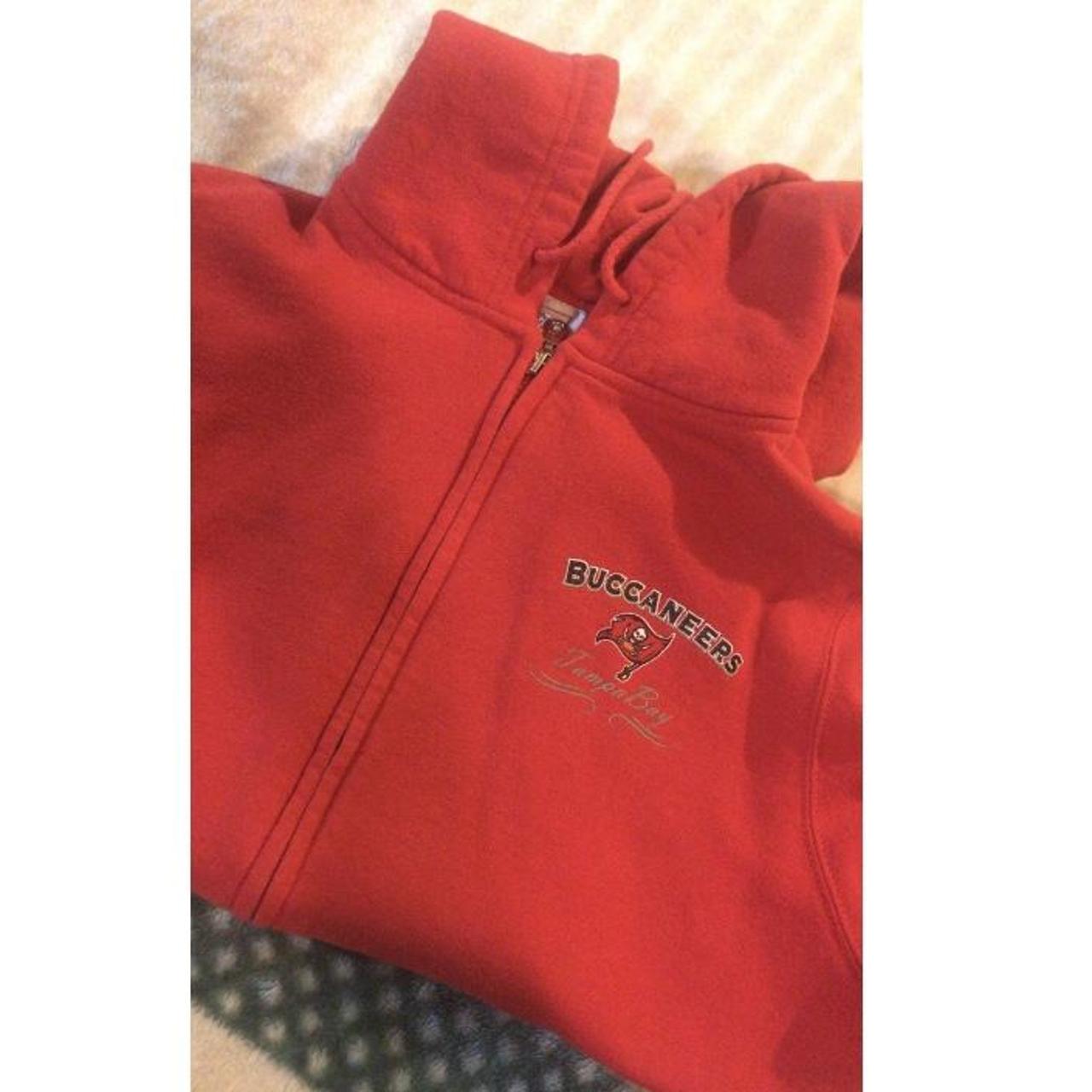 buccaneers football zip up size medium Depop