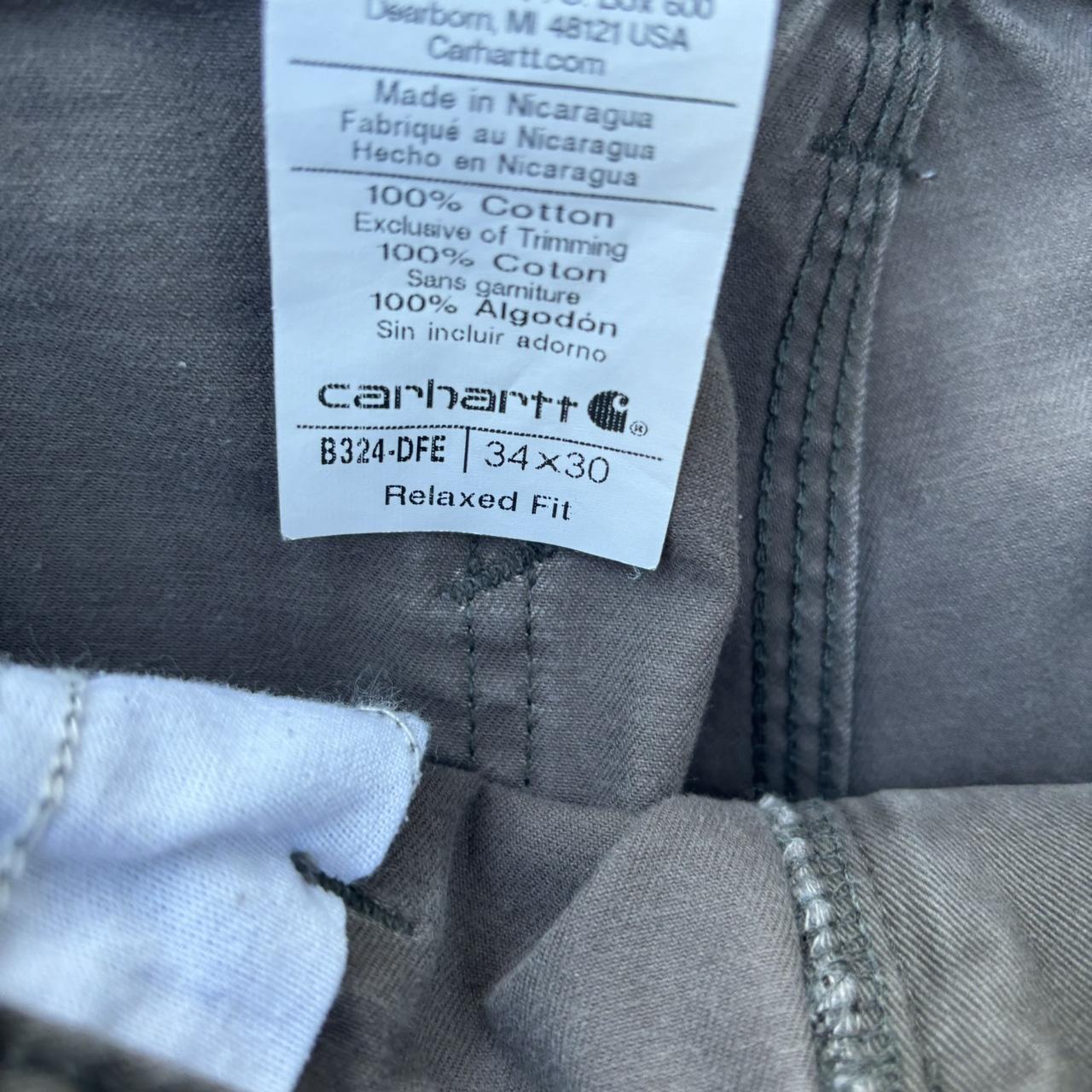Carhartt pants light brown color size 34 length is... - Depop