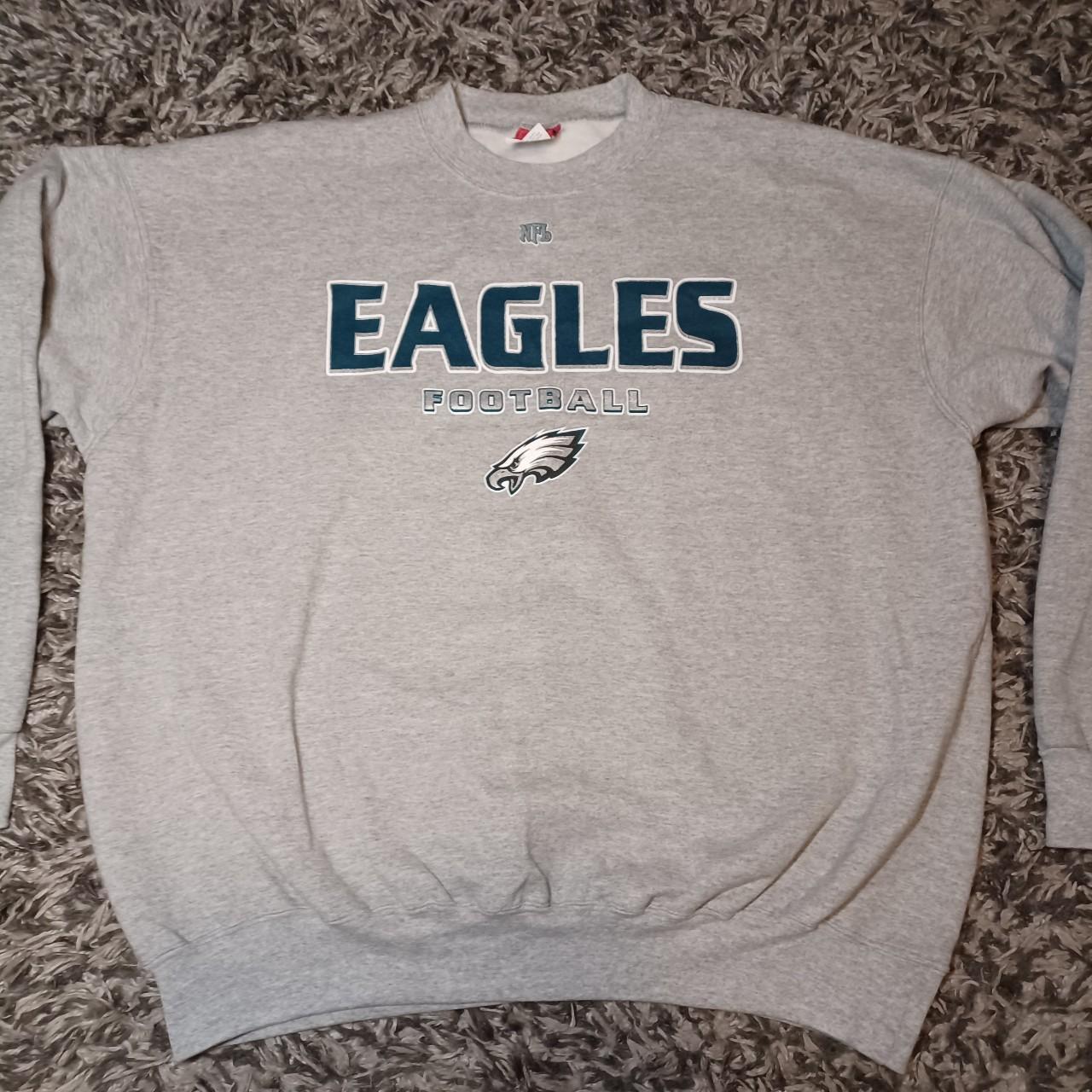 Philadelphia Eagles Crewneck, Soft, grey and new - Depop