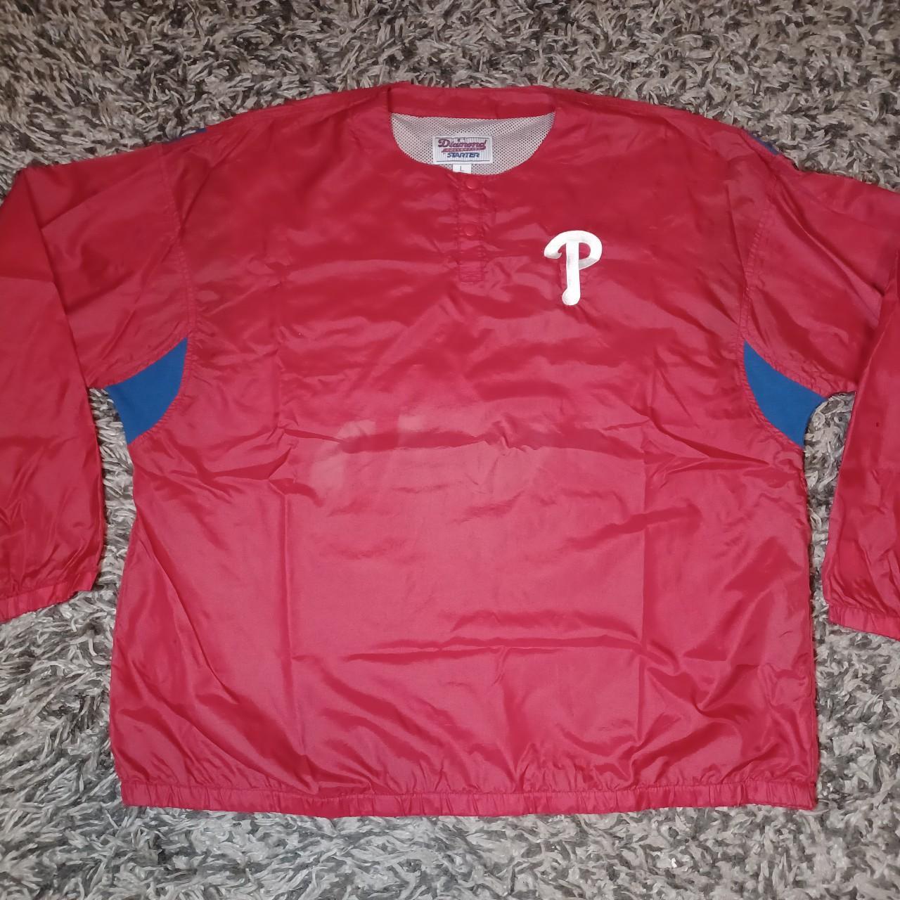 Starter Mens Philadelphia Phillies Jacket, Red, Large