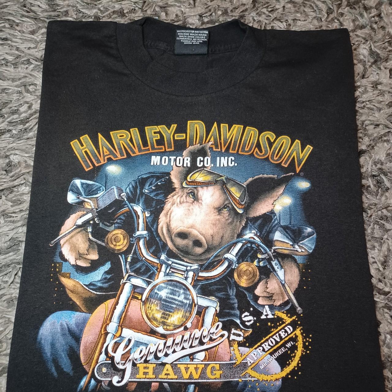 NEW NWOT Vintage Mens Harley Davidson Tee Shirt 80s... - Depop