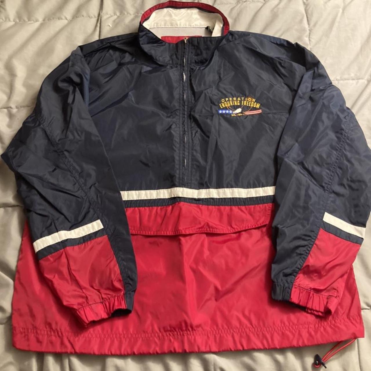 Men's Red and Blue Jacket | Depop