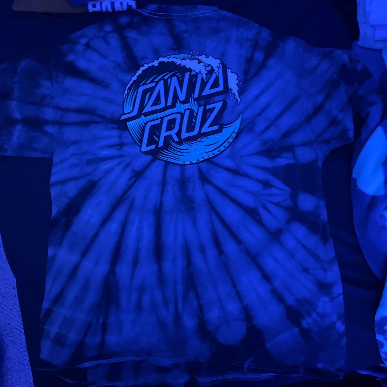 Large Santa Cruz tie dye wave shirt lightly worn - Depop