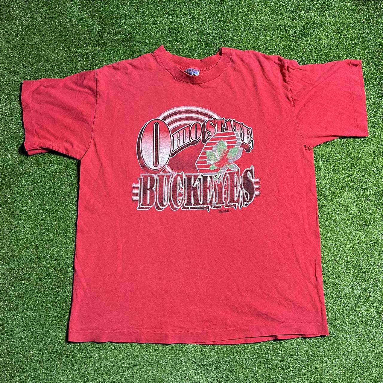 Vintage Ohio State buckeyes shirt trench size XL... - Depop