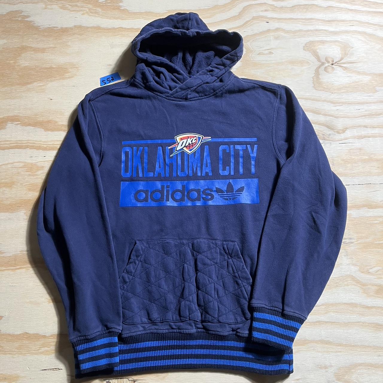 Oklahoma City Thunder y2k Adidas hoodie size medium... - Depop