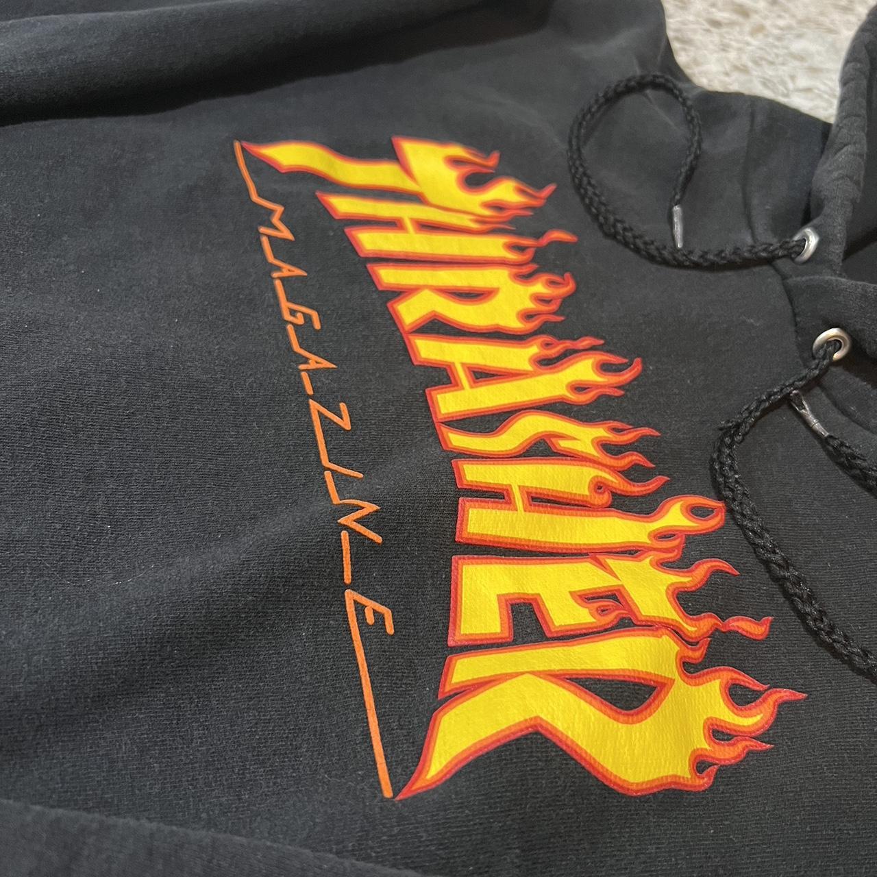 Thrasher bbq discount flame black hoodie