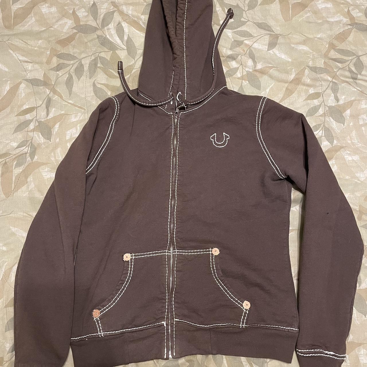 Brown true cheap religion hoodie