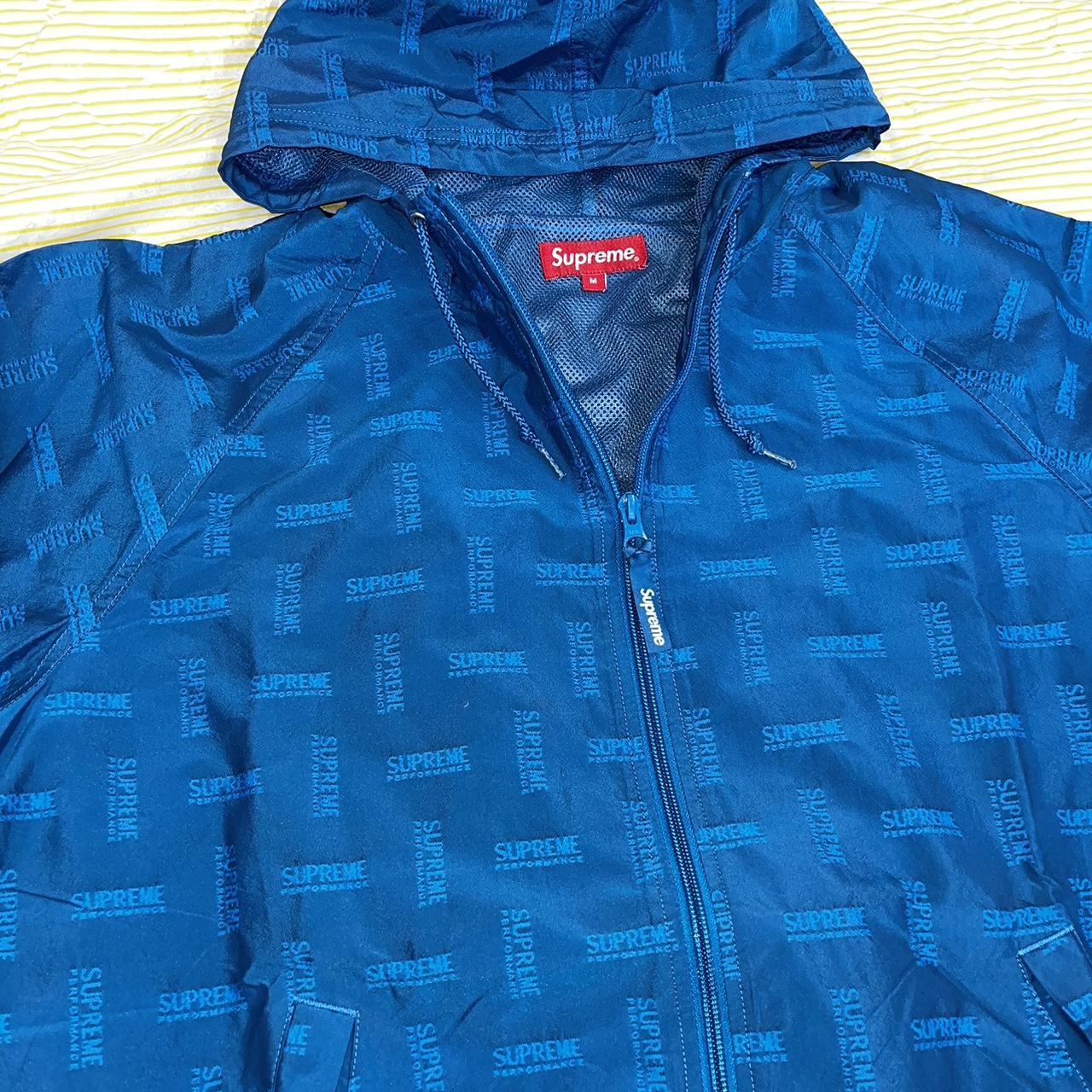 Supreme jacquard windbreaker blue, SS16 drop, Pristine...