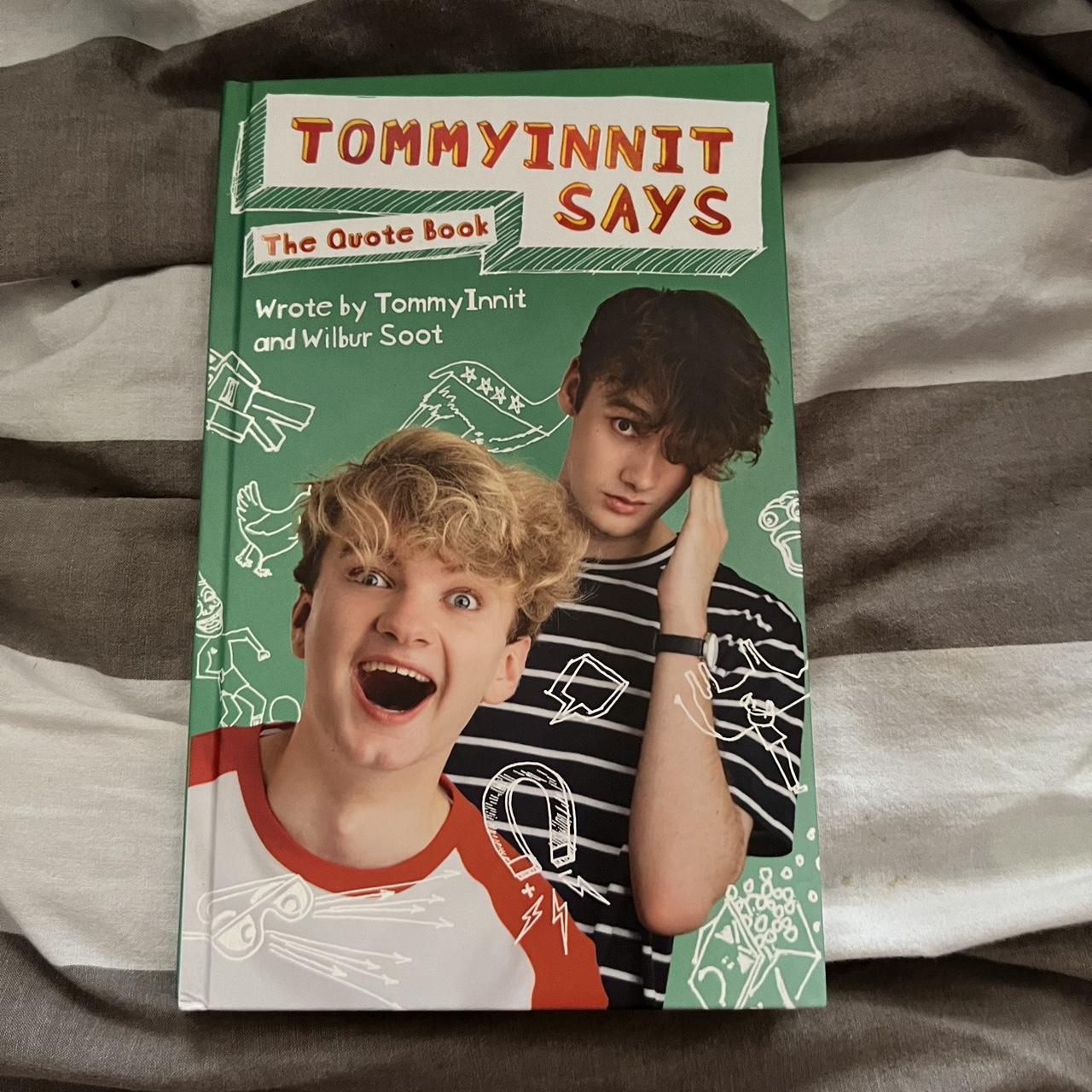 Tommyinnit and Wilbur soot book Signed by