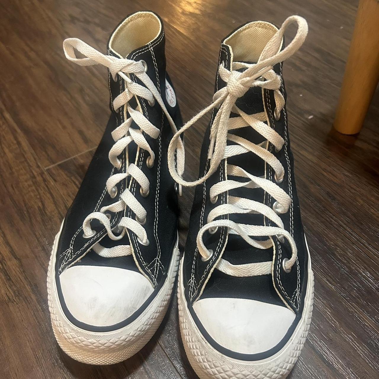 black platform converse Depop