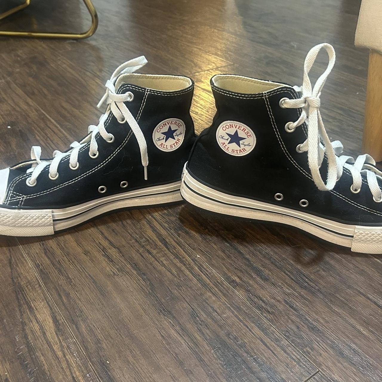 black platform converse - Depop