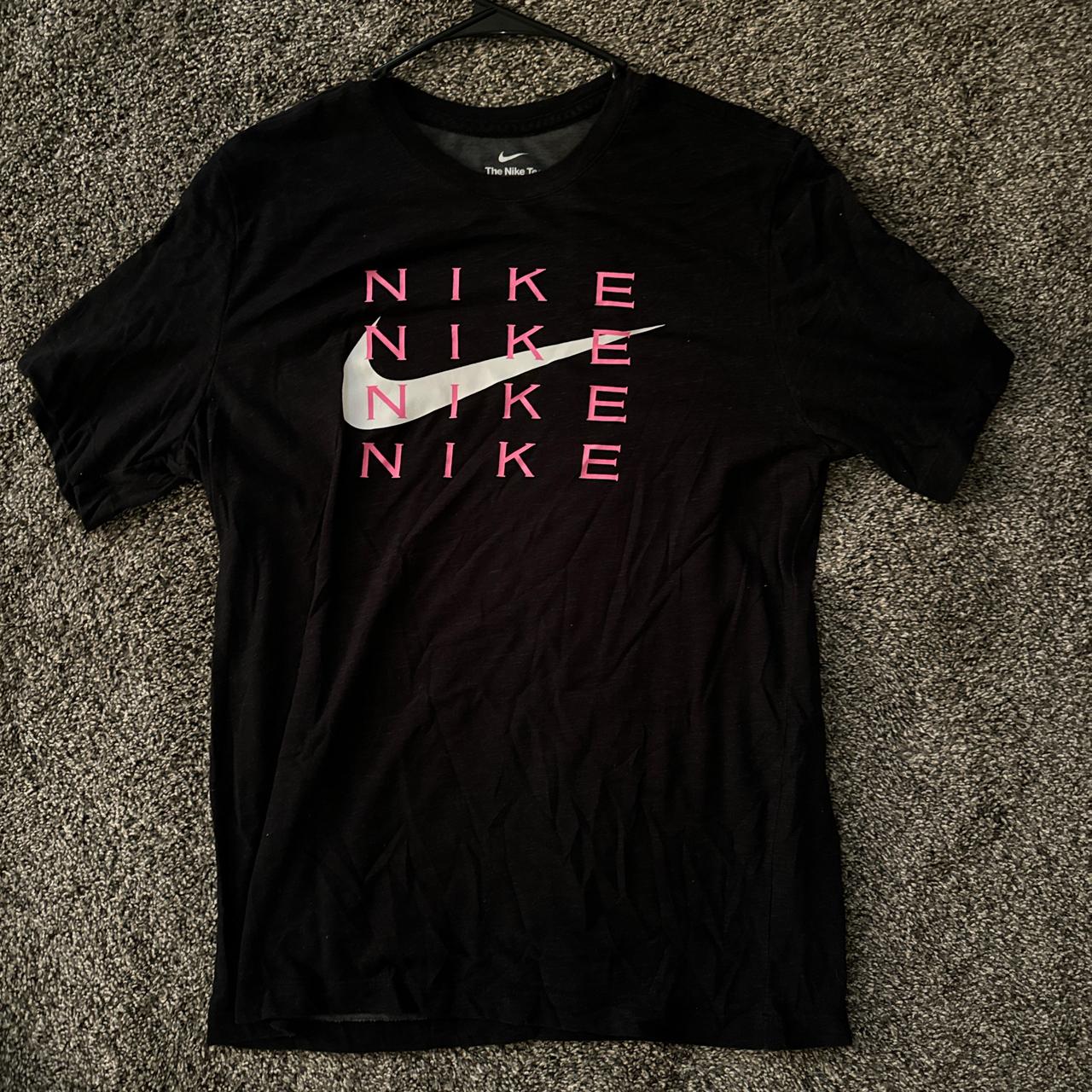 Black and pink nike shirt mens hotsell