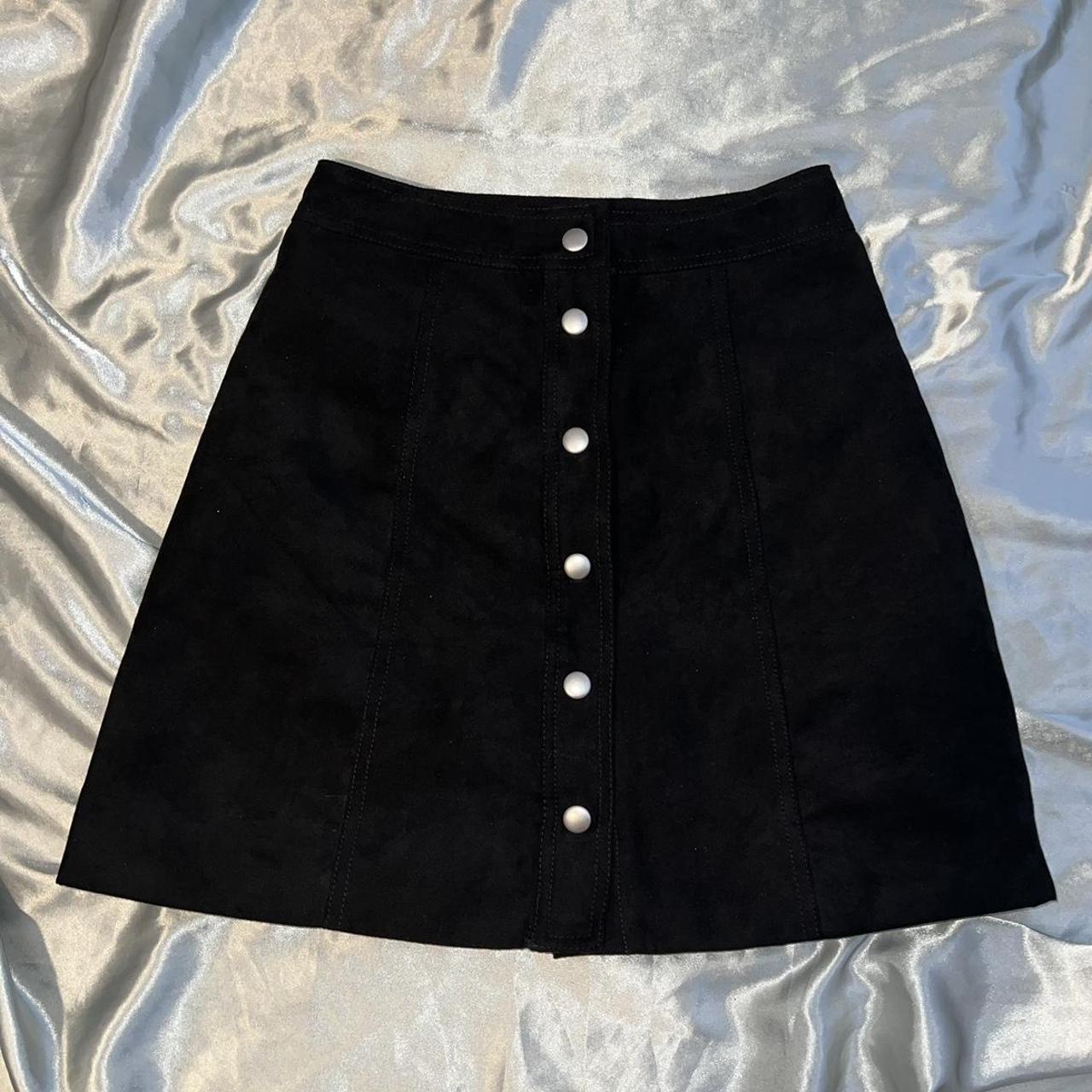 Velvet button clearance down skirt