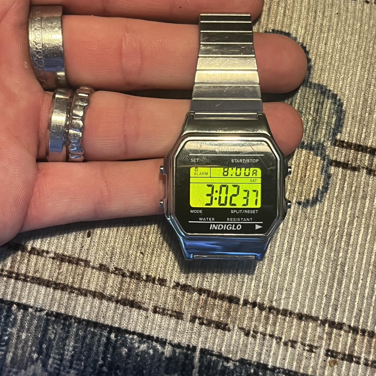 Supreme 19aw Timex Digital Watch Silver digital... - Depop
