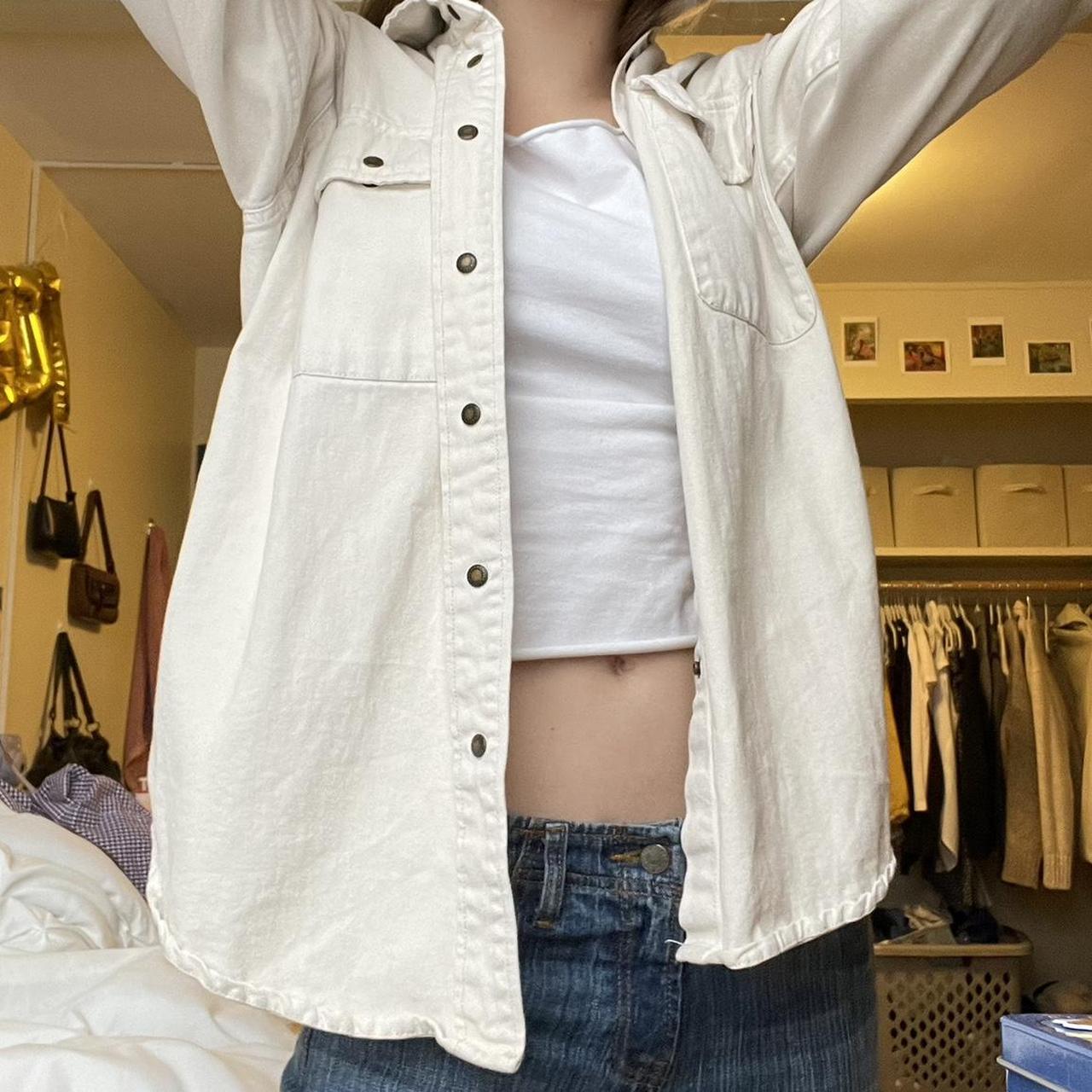 Brandy Melville Women's Cream Jacket Depop
