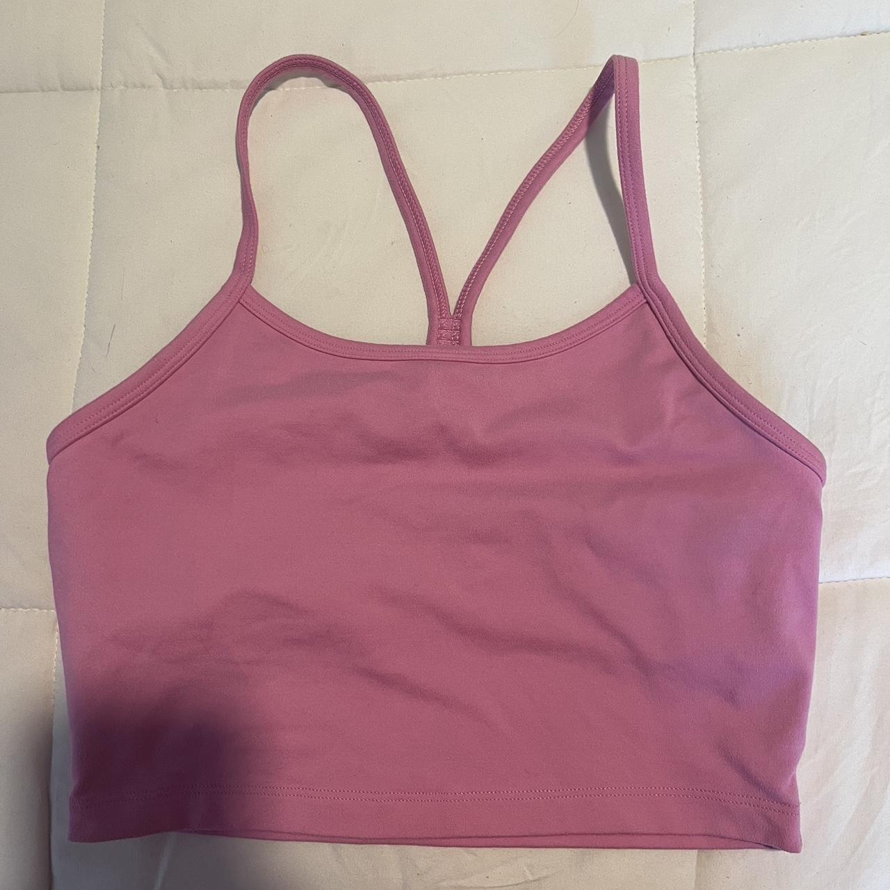 aerie pink cropped tank size xs - Depop