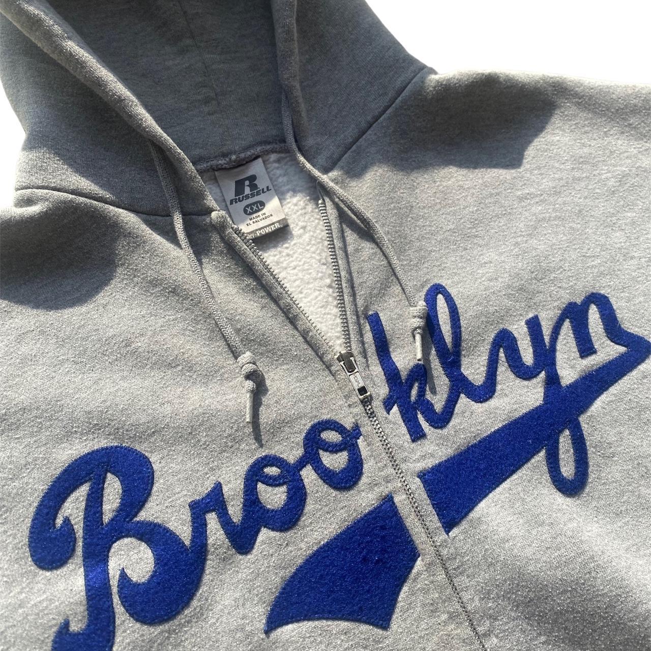 Vintage Brooklyn Dodgers Reversible Jacket S Blue - Depop