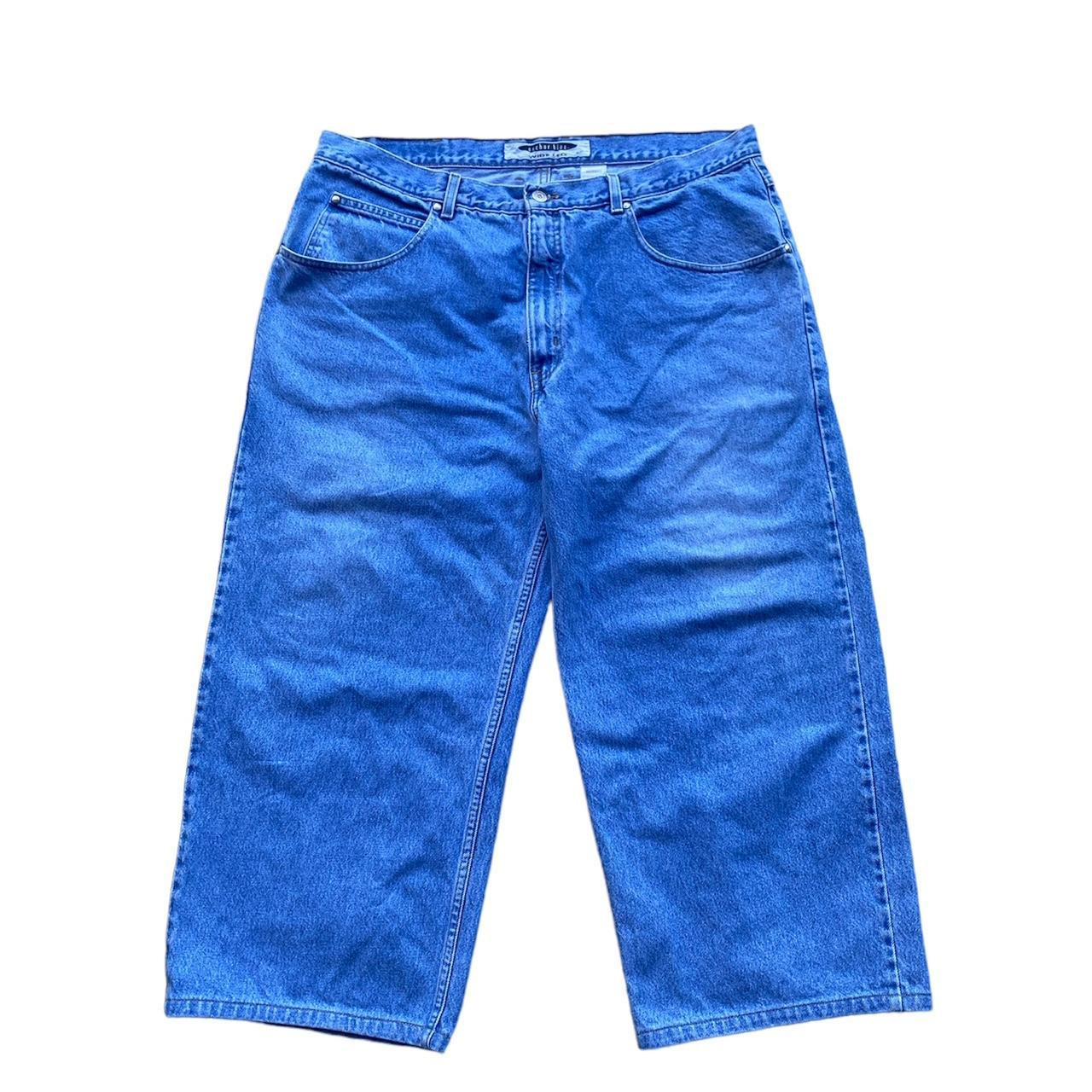 Anchor Blue Wide Leg Baggy Jeans 🖌️ Size 42 28... Depop