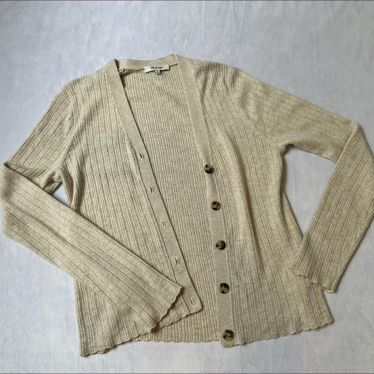 Madewell Cream Cardigan $3 shipping Women’s... - Depop