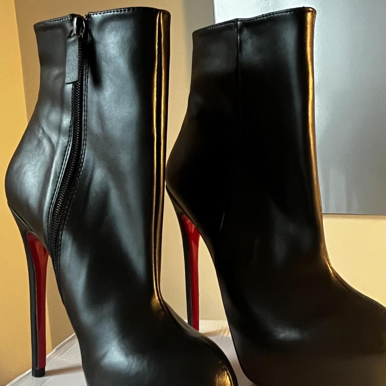 Christian Louboutin black heels size 38 if you... - Depop